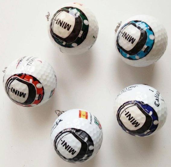 bolas-llaveros de mini en los diferentes colores que se pueden realizar